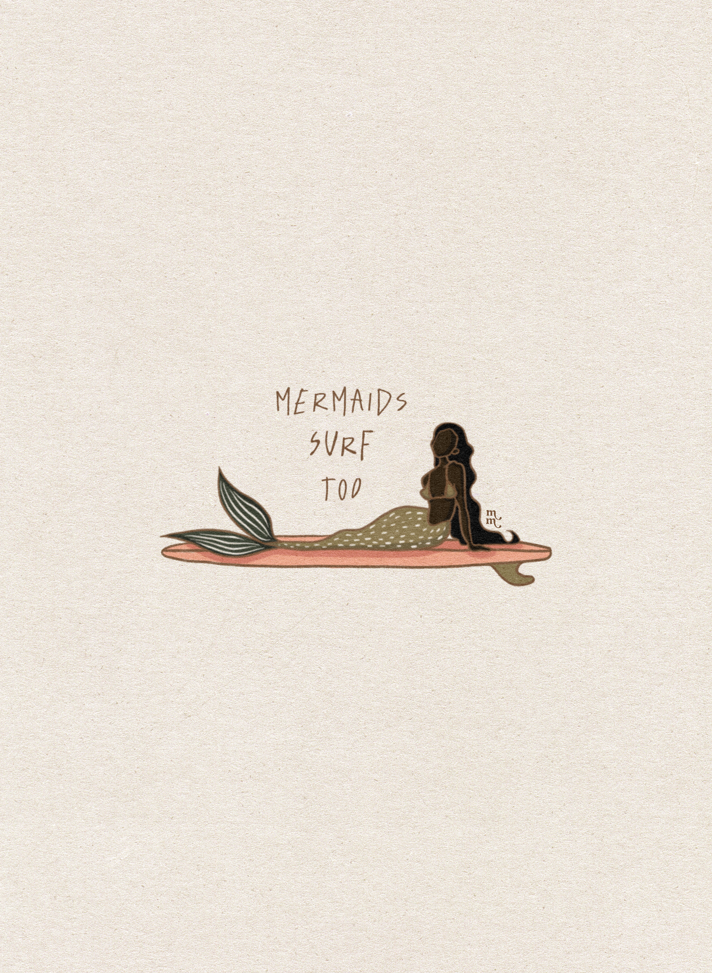 Mermaids Surf Too (plain)