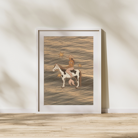 Cowgirl Mermaid Sunset