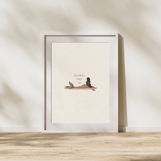 Mermaids Surf Too (plain)