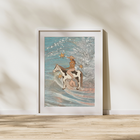 Cowgirl Mermaid Waves