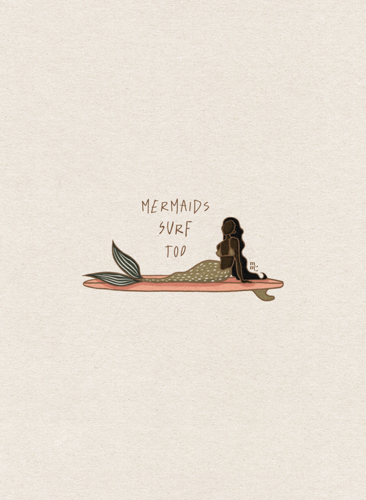 Mermaids Surf Too (plain)