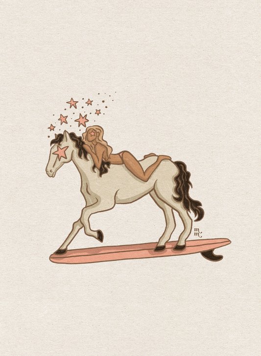 Oh Yea? Well my horse can surf...(plain)