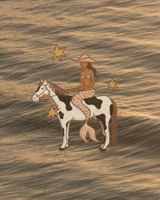 Cowgirl Mermaid Sunset