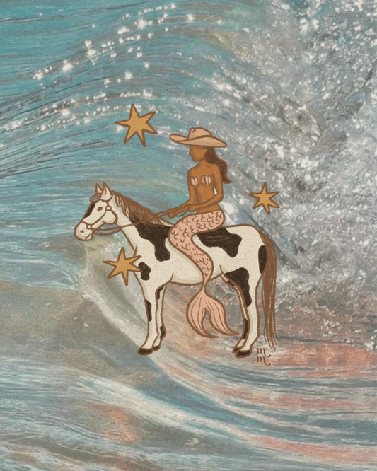 Cowgirl Mermaid Waves